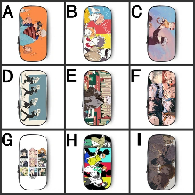 ANIME JUJUTSU KAISEN Fushiguro Megumi school pencil case cosplay pencil