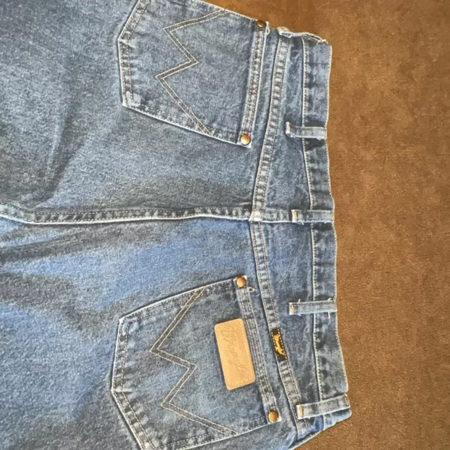 WRANGLER WESTERN COWBOY Blue Jeans Men's Size 35x32 13MWZPW $19.99 ...