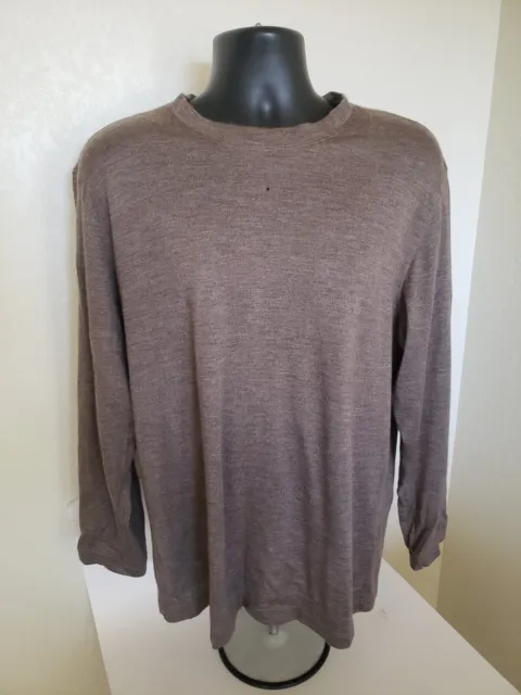 Giorgio Armani Black Label Sweater Cashmere Silk Size 58 USA 42 Rare Superlative