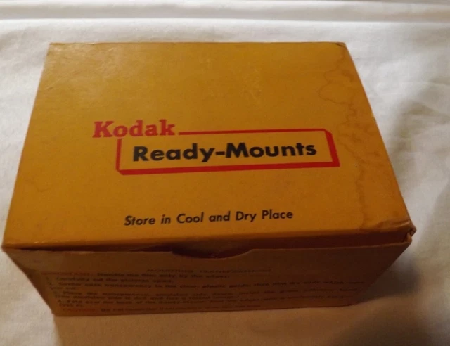 Box of 100 Vintage Kodak Ready-Mounts 135 Size Film 2x2" 24x36mm Transparencies