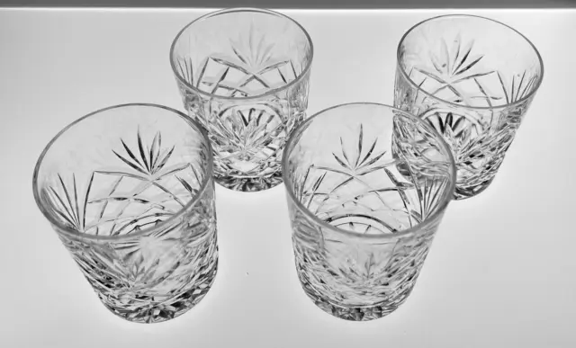 4x  Edinburgh Crystal Small  "OF" Whisky Glass 1st Quality  "Kelso" Pattern? #4