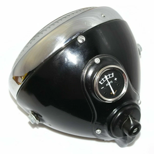 Phare Double H4 Pour Moto Café Racer - Compatible Harley, Triumph, Ducati, Etc.