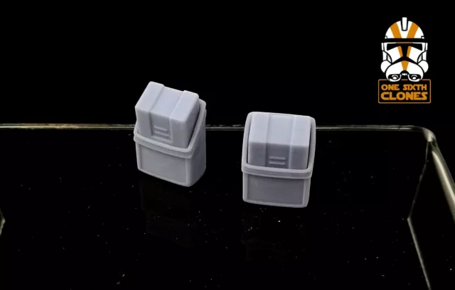 Star Wars 1/6 Clone ARC Trooper Hip Boxes Set Blank for Custom 12" Figure