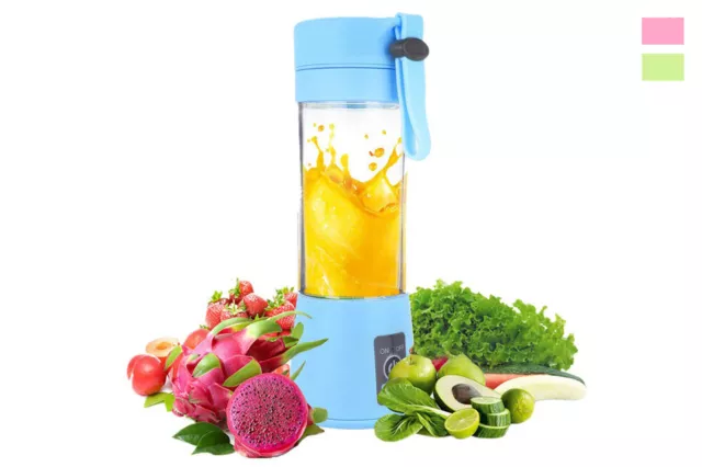 Mini frullatore portatile da viaggio succo di frutta coppa mixer frullati 380ml