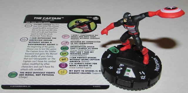 THE CAPTAIN 018B Captain America and the Avengers Marvel Heroclix