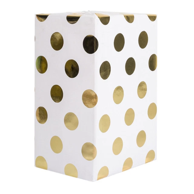 5 piezas Lo último Papel de Estampado de Lámina Fiesta Regalo Papel de Envoltura Lunares Regalo