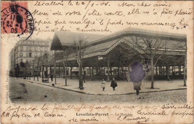 CPA LEVALLOIS-PERRET Le Marche (999690)
