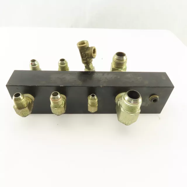 10 Port Parallel Hydraulic Manifold 3/4" 1/4" 3/8" NPT Ports