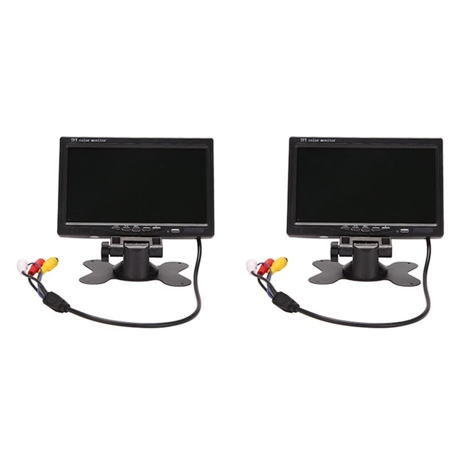 2X 12V-24V 7 Pollici TFT LCD Monitor Un Colori per Auto CCTV Telecamera di  N6Y2