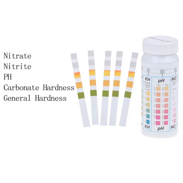 50 Strips 5 in 1 Swimming Pool Spa Water Test Strips Nitrate Nitrite PH  uqF-tz 2