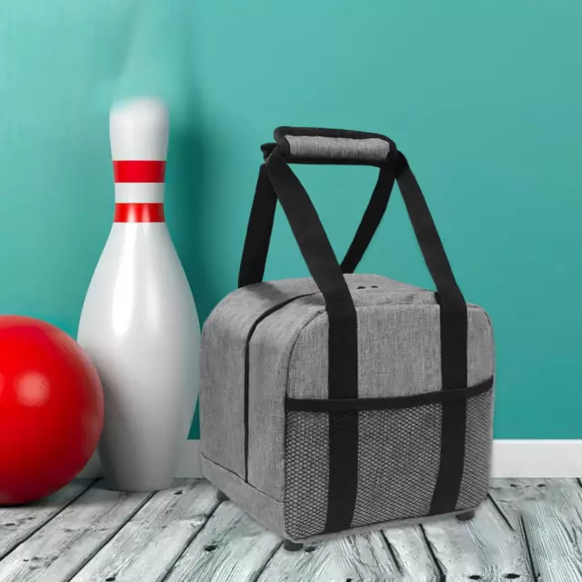 Bowling Ball Bag Compact Padded Ball Holder for Easy Carrying Single Bowling