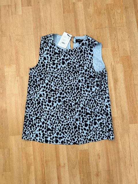 Leo Habotai Cheetah Silk Shell Size: M
