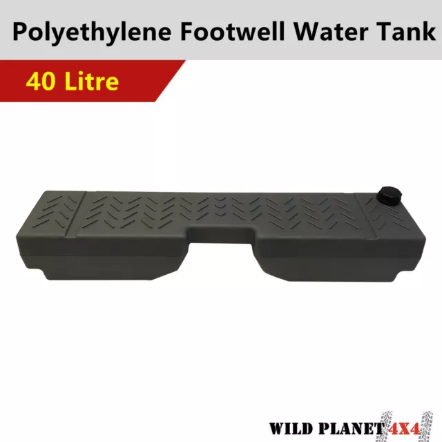 40L Water Tank Foot Well Water 4X4 4WD Camper Trailer Storage Touring Pump