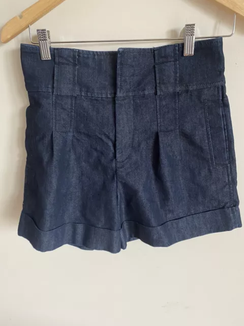 Country Road Dark blue denim high rise cuffed shorts size 06 Boho Summer Beach