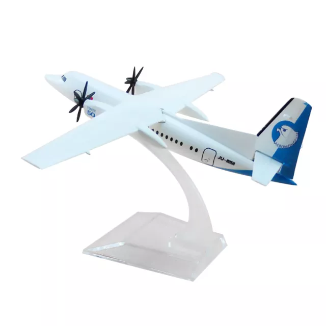 1/400 Scale Aircraft Mongolia Fokker 50 FK-50 Alloy Plane Model Display Gift g