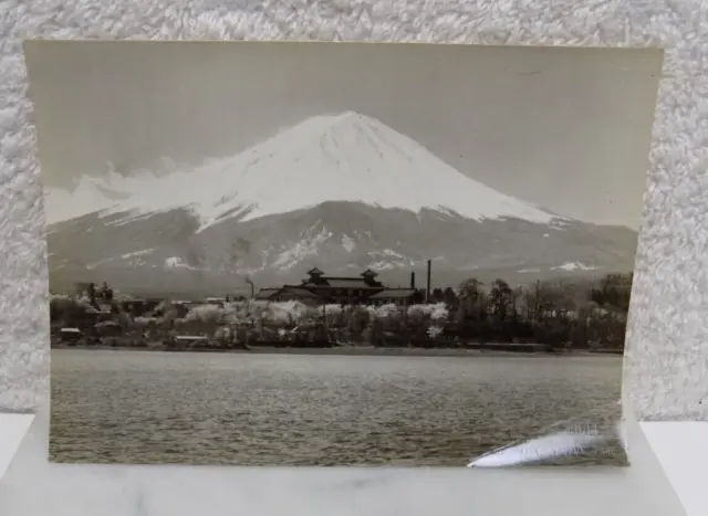 Vintage Bw Photo - Fuji-View Hotel - Lake Kawaguchi - Fuji Hakone National Park