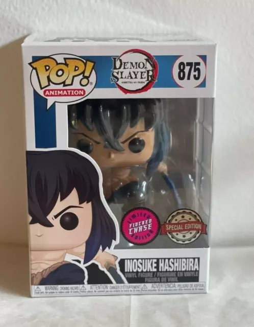 FUNKO POP! Demon Slayer 875# Inosuke Hashibira Chase Flocked Vinyl Action Figure