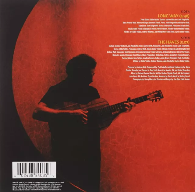 Eddie Vedder Long Way Single] (Vinyl) 2