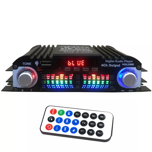 Bt 5.0 Amplificateur de puissance numérique 2x50w Système audio
