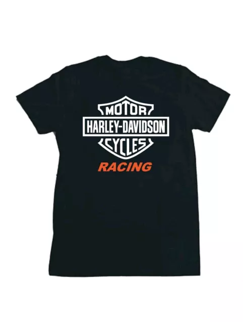 T-Shirt Harley Davidson Uomo Maglietta Maglia Biker Rider Nera Moto Custom