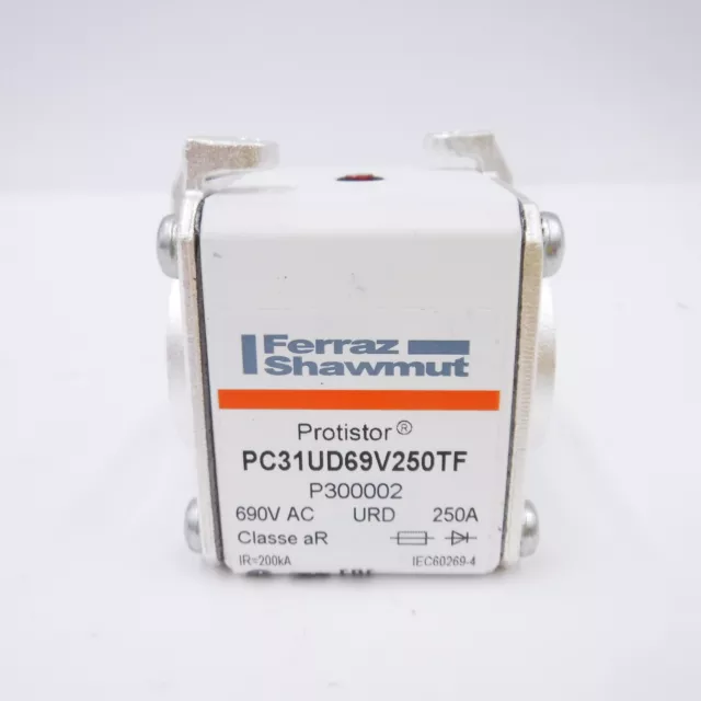 Mersen Ferraz Shawmut Protistor PC31UD69V250TF P300002 690V AC URD 250A Fuse