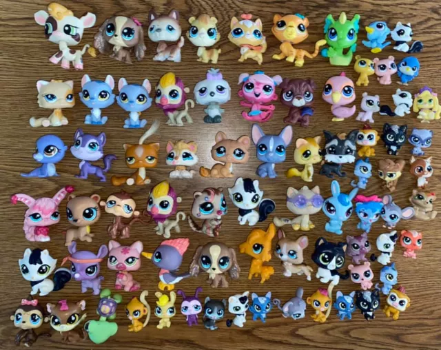 LOT Littlest Pet Shop LPS Toy Figure DOG Monkey CAT Bird Bunny Rabbit TURTLE Owl