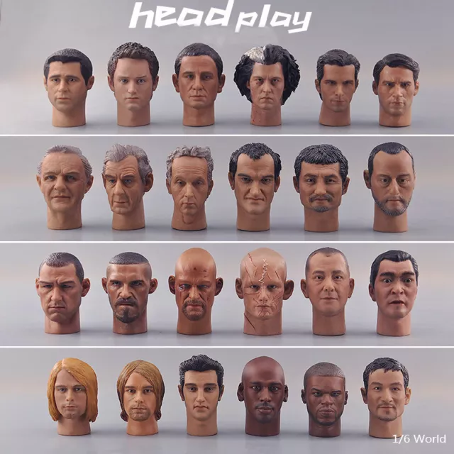 Headplay Delicate Paint 1/6 Scale Kurt Cobai Hopkins Head Sculpt Fit 12" Figure