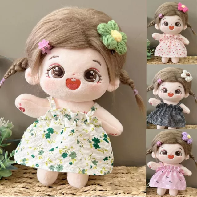 Cute Princess Dress Plush Dolls Clothes  20cm Cotton Doll/EXO Idol Dolls