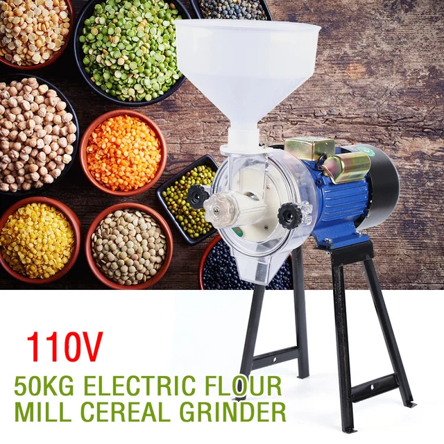 ELECTRIC GRINDER MILL Rice Grain Corn Wheat Feed Flour Cereal Grinding