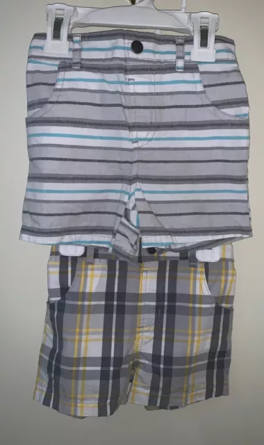 Garanimals  Baby Boy 1/12M & 1/18M Pair Of Plaid Shorts