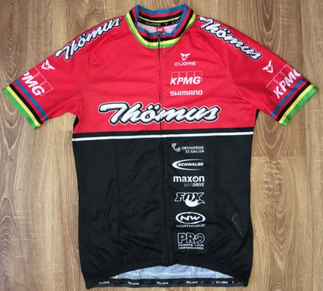 THÖMUS Ralph Näf Switzerland World Champions Team Cuore cycling jersey size M