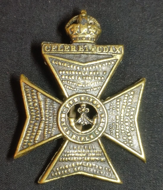1890's BRITISH ARMY KINGS ROYAL RIFLE CORPS CAP BADGE HAT