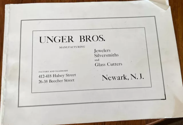 1904 Historical Catalogue Series Unger Bros Reprint 1-1988