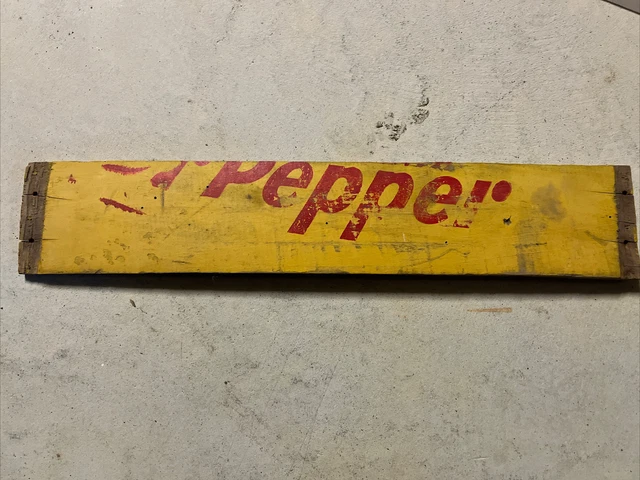 Dr Pepper Wood Crate Sign Vintage Soda Advertisement