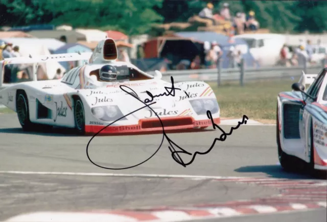 Jacky Ickx and Derek Bell Hand Signed Porsche 12x8 Photo Le Mans Autograph 2