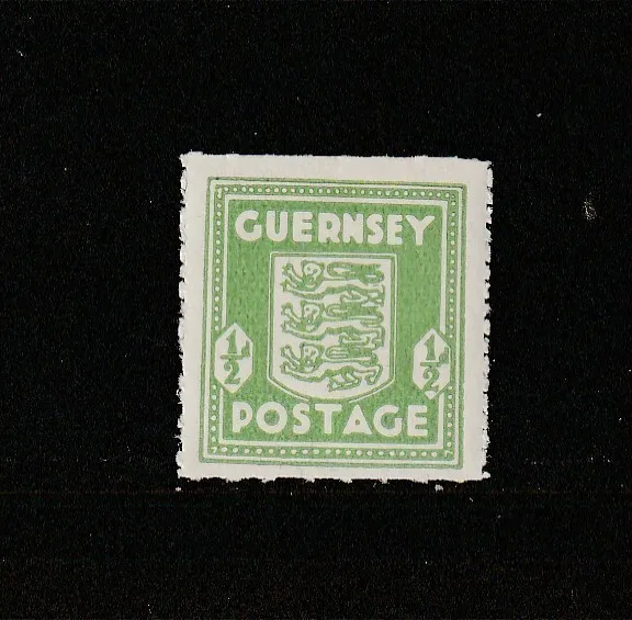 Guernsey 1941 Arms, 1/2d Bright Green UM/MNH SG 1c