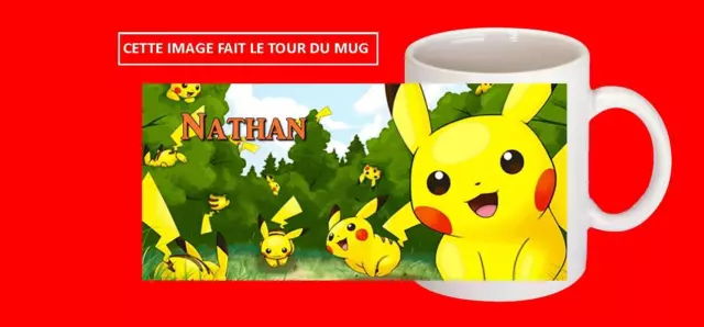 MUG TASSE CERAMIQUE POKEMON REF 18 avec prénom au choix