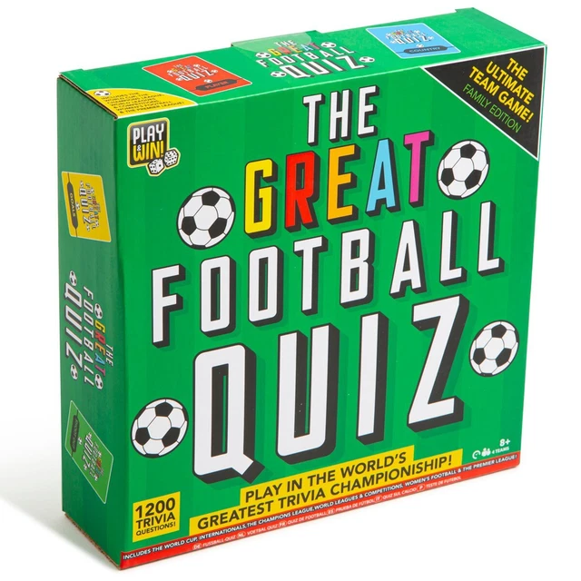 THE GREAT FOOTBALL Quiz Trivia Ultimate Team Family Game Play Win Party