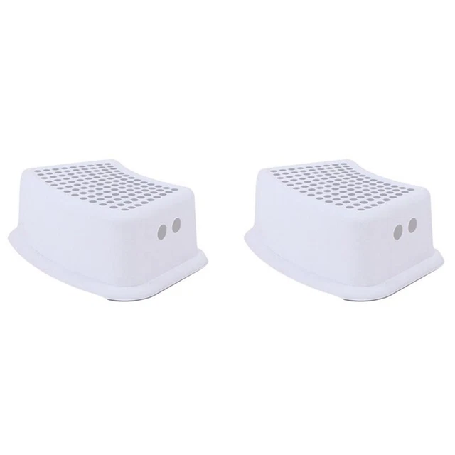 2X Sedia Nel Plastica Antiscivolo Sgabello Impilabile per Bambini Assistent I1B6