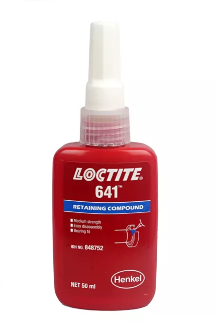 UN GIORNO Loctite 641 sigillante filo liquido, confezione da 1 bottiglia da 50 ml