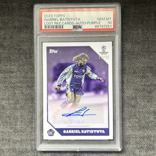 Carte Collection Gabriel Batistuta – Fiorentina 1996 – Rookie Onze Mondial – Argentina