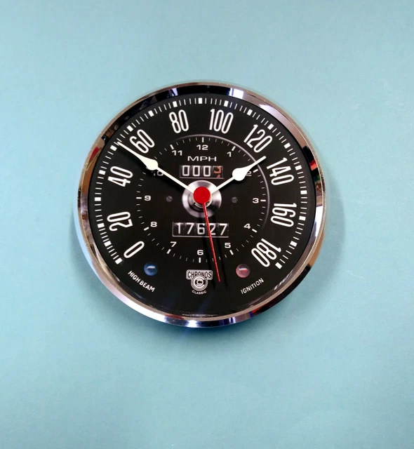 MEGAQUARTZ 100MM BEZEL Quartz Clock insert movement old Aston car