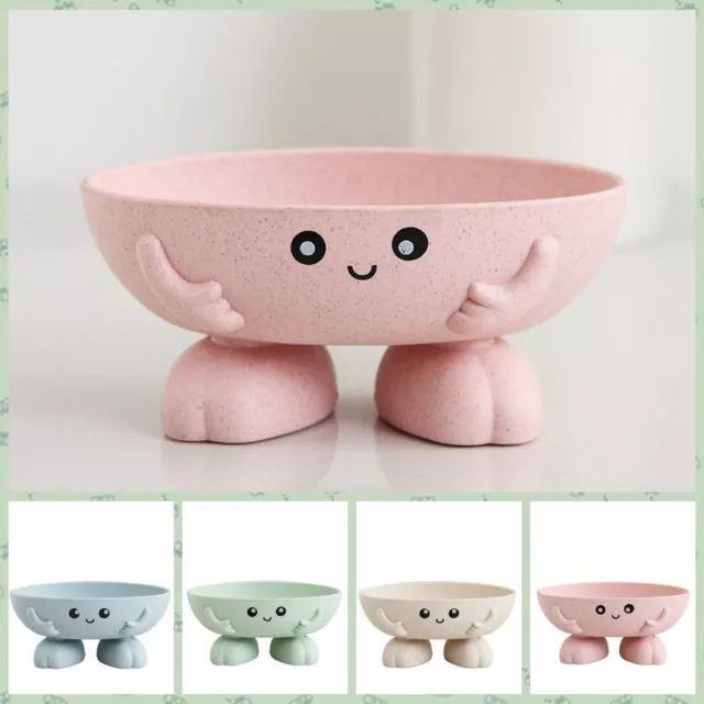 Cartoon Bathroom Water Draining Soap Dish Case Holder Drainer Soap Storage Box