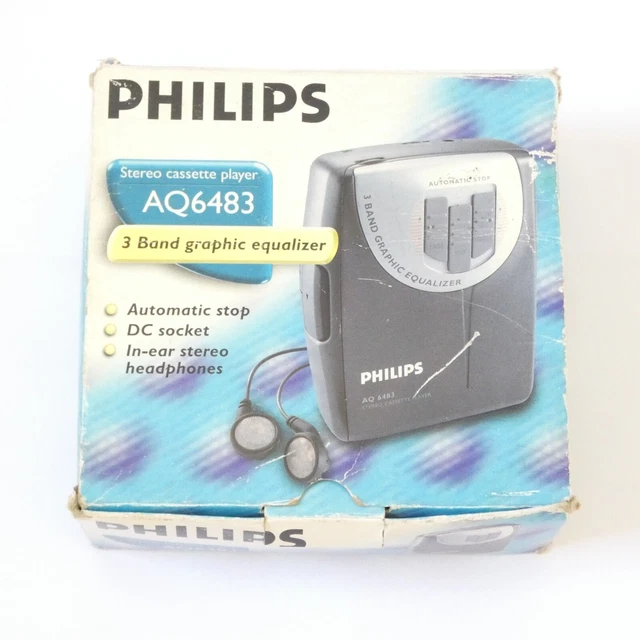 PHILIPS AQ 6483 Stereo Cassette Player Dans Sa Boite D'origine Sans ...