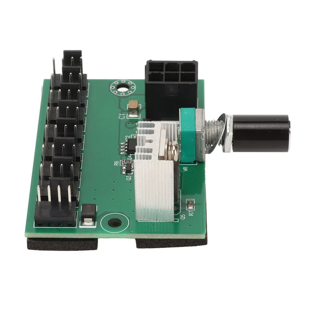 Fan Splitter Controller Hub NKFV8 1 DC 12V PWM 8 Channel 2/3/4pin PC Fan Hub