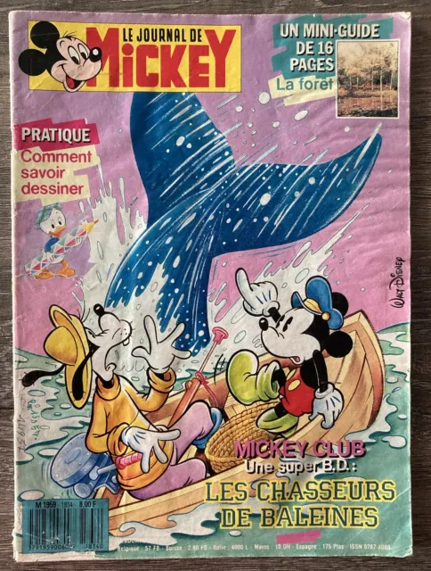 Le journal de Mickey #1834 ( Aout 1987 ) Walt Disney - Q