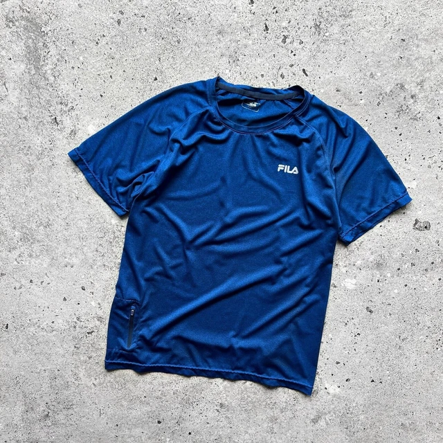 T SHIRT SPORTIVA BLU da uomo Fila Taglia M L EUR 16 76 PicClick IT