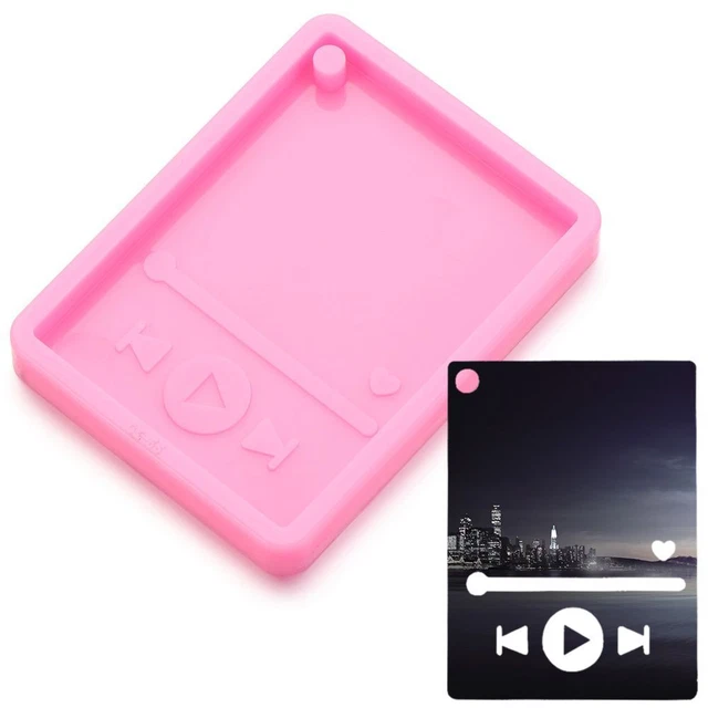 silicone Moule de lecteur de résine Outil de bijouterie Moule à chaîne de clés