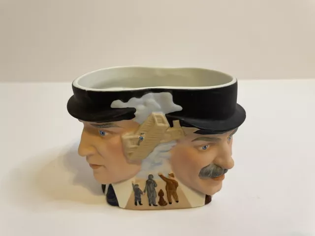 Vintage Wright Brothers Avon Character Mug, Hand Painted Porcelain 1985 2