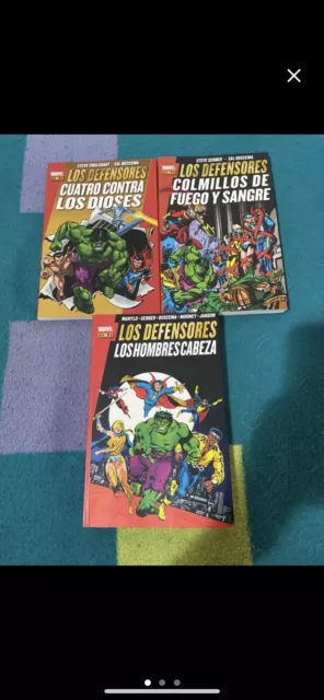 Los Defensores Marvel Gold Lote 3 Tomos Panini